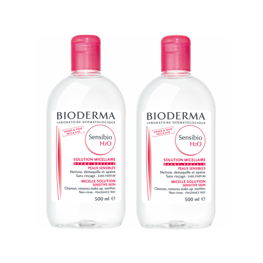 Sensibio Bioderma Solução Micelar H2O 500ml (DUO)