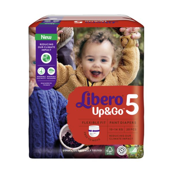 Libero Up&Go Fraldas_ Tamanho 5_ 10/14 Kg (x20 unidades)
