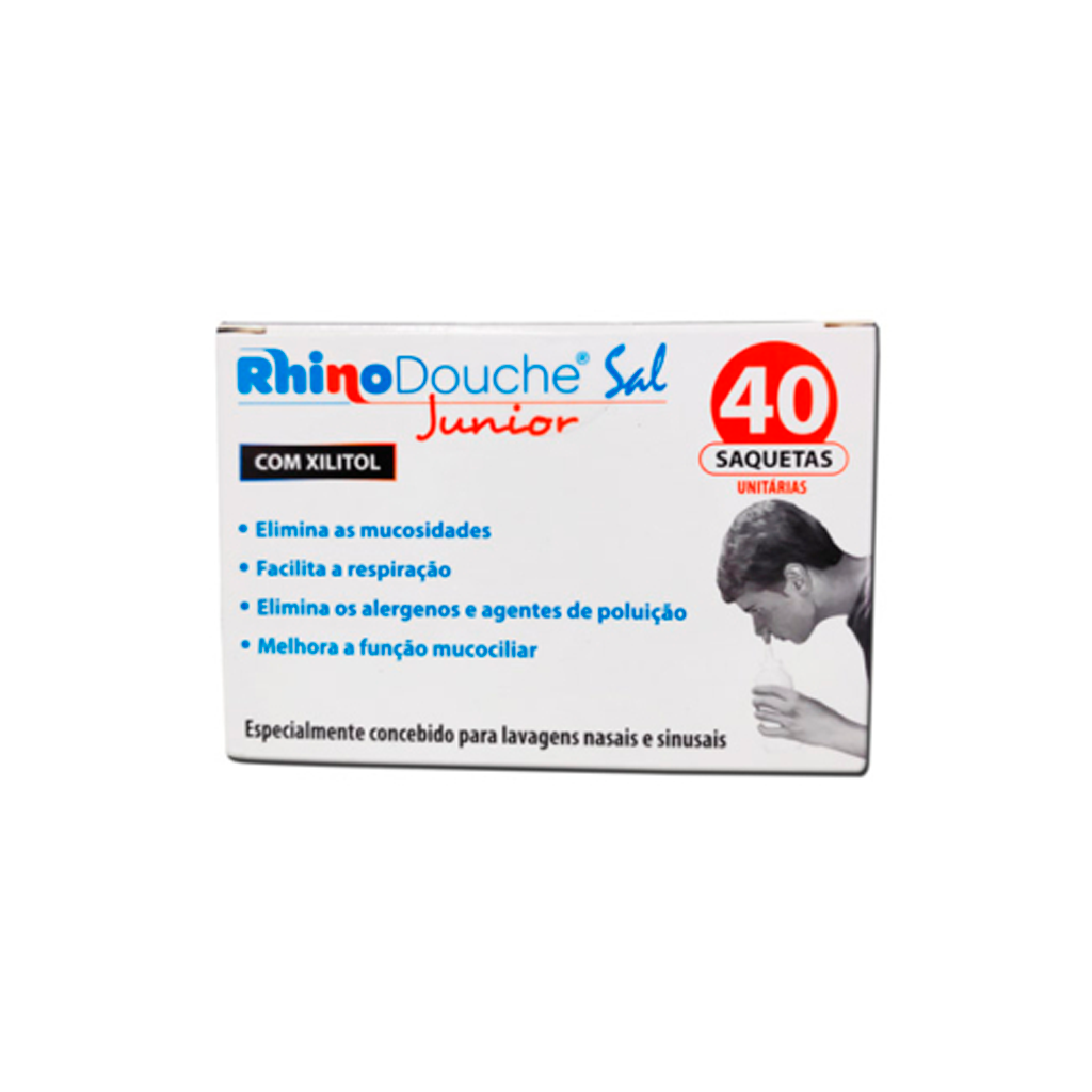 Rhinodouch Sal Júnior Saquetas Lavagem Nasal -  2,5g (x40 unidades)