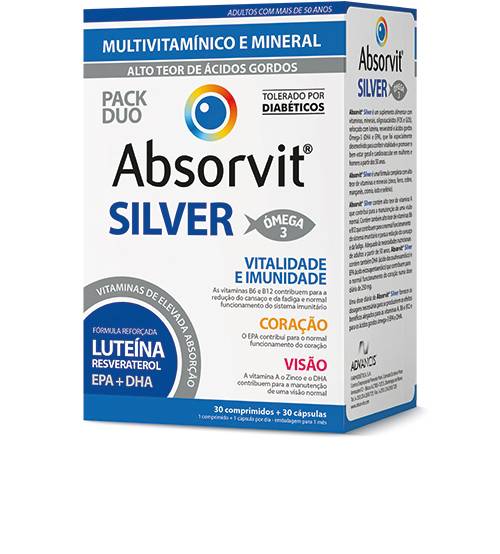 Absorvit Silver Comprimidos (x30 unidades) + Cápsulas (x30 unidades)