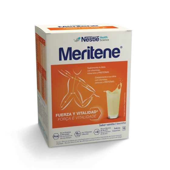 Meritene Baunilha Carteiras Pó (x15 unidades)