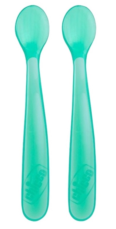 Chicco Colher Silicone 6m+ _Azul (x2 unidades)