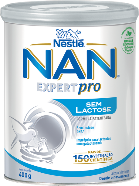 NAN Sem Lactose Leite Lactente Pó - 400g