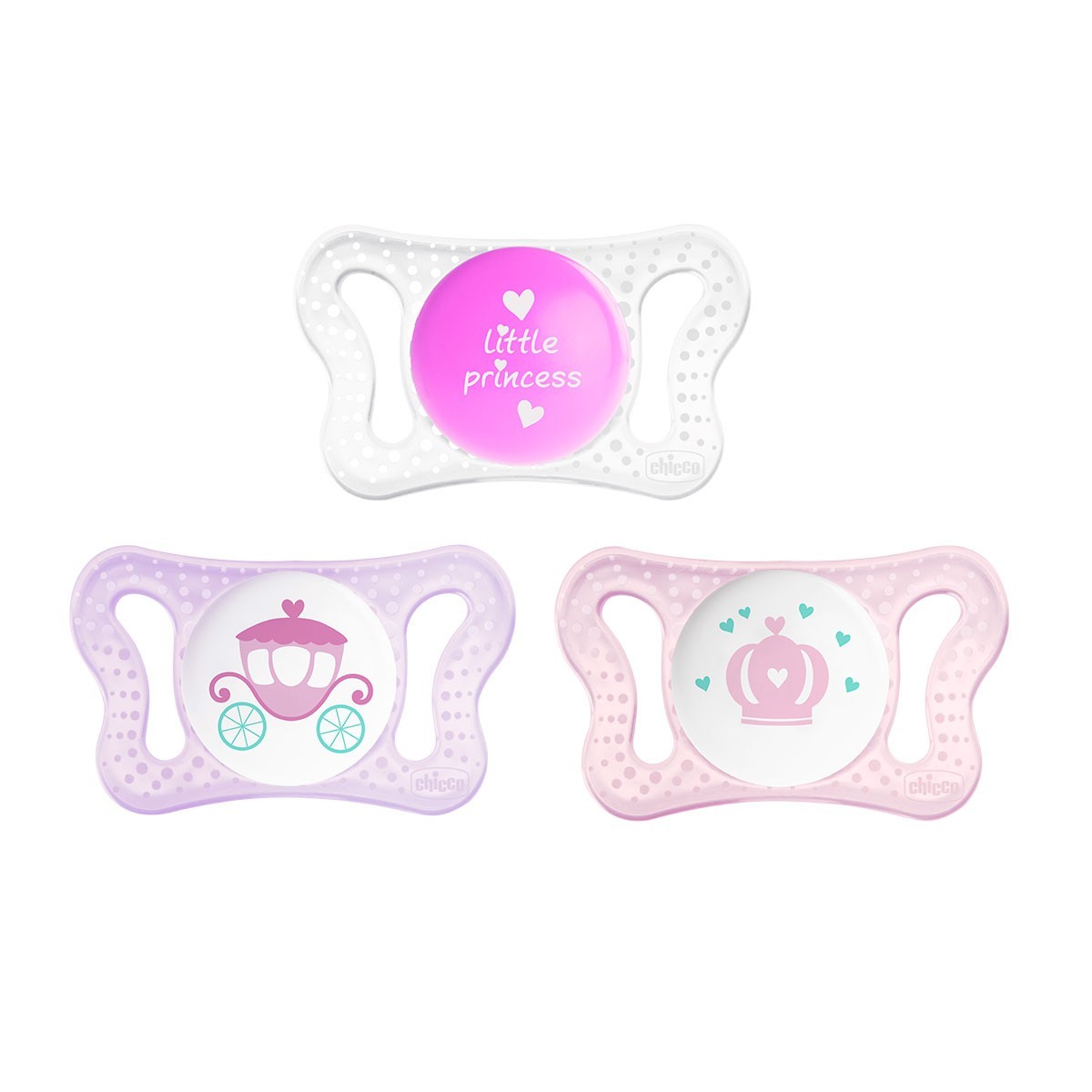 Chicco Chupeta Physio Micro Silicone Rosa_ 0-2meses (x2 unidades)