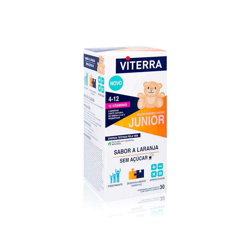 Viterra Júnior Comprimidos Mastigáveis Laranja (x30 unidades)
