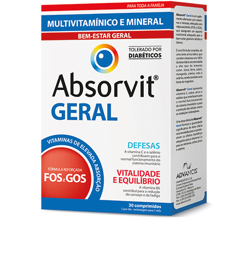 Absorvit Geral Comprimidos (x30 unidades)