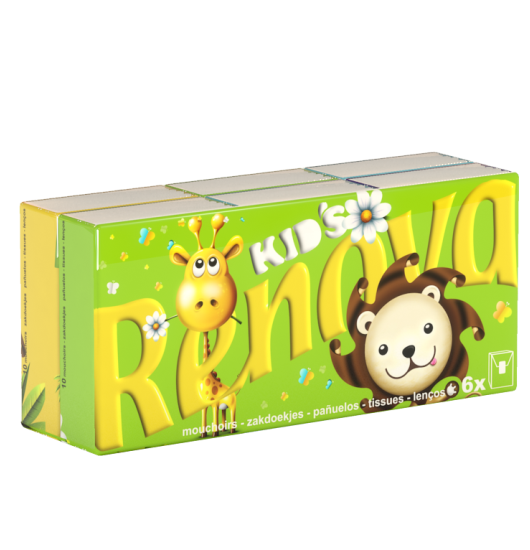 Renova Kids Lenços Compact_ 4 folhas (x6 unidades)