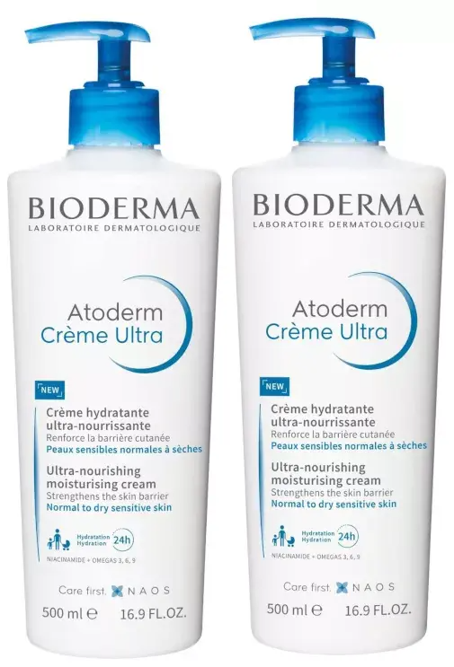 Atoderm Bioderma Creme Ultra-hidratante - 500ml (DUO)