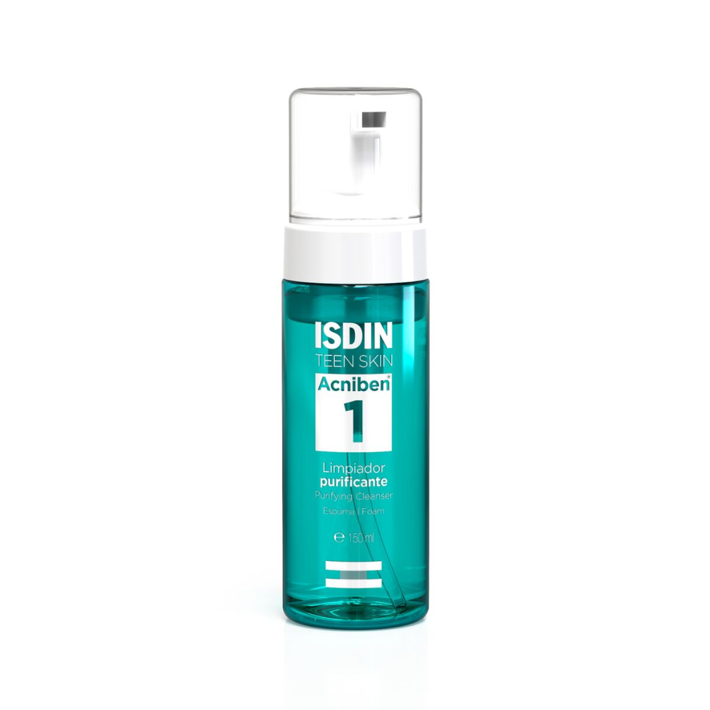 ISDIN Acniben Espuma de Limpeza 150ML - Espuma de limpeza facial suave e purificante