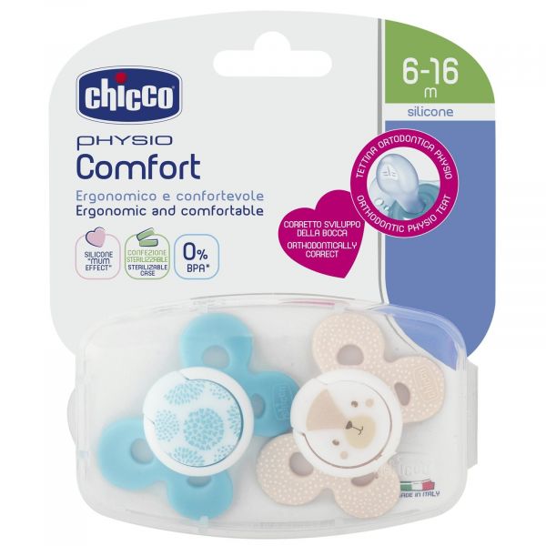Chicco Chupeta Physio Comfort Boy_6-16meses