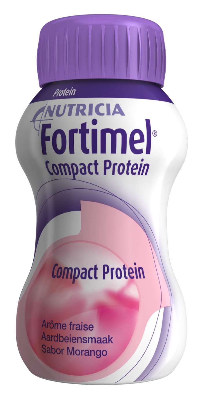 Fortimel Compact Protein_ Morango - 125ml (x4 unidades)