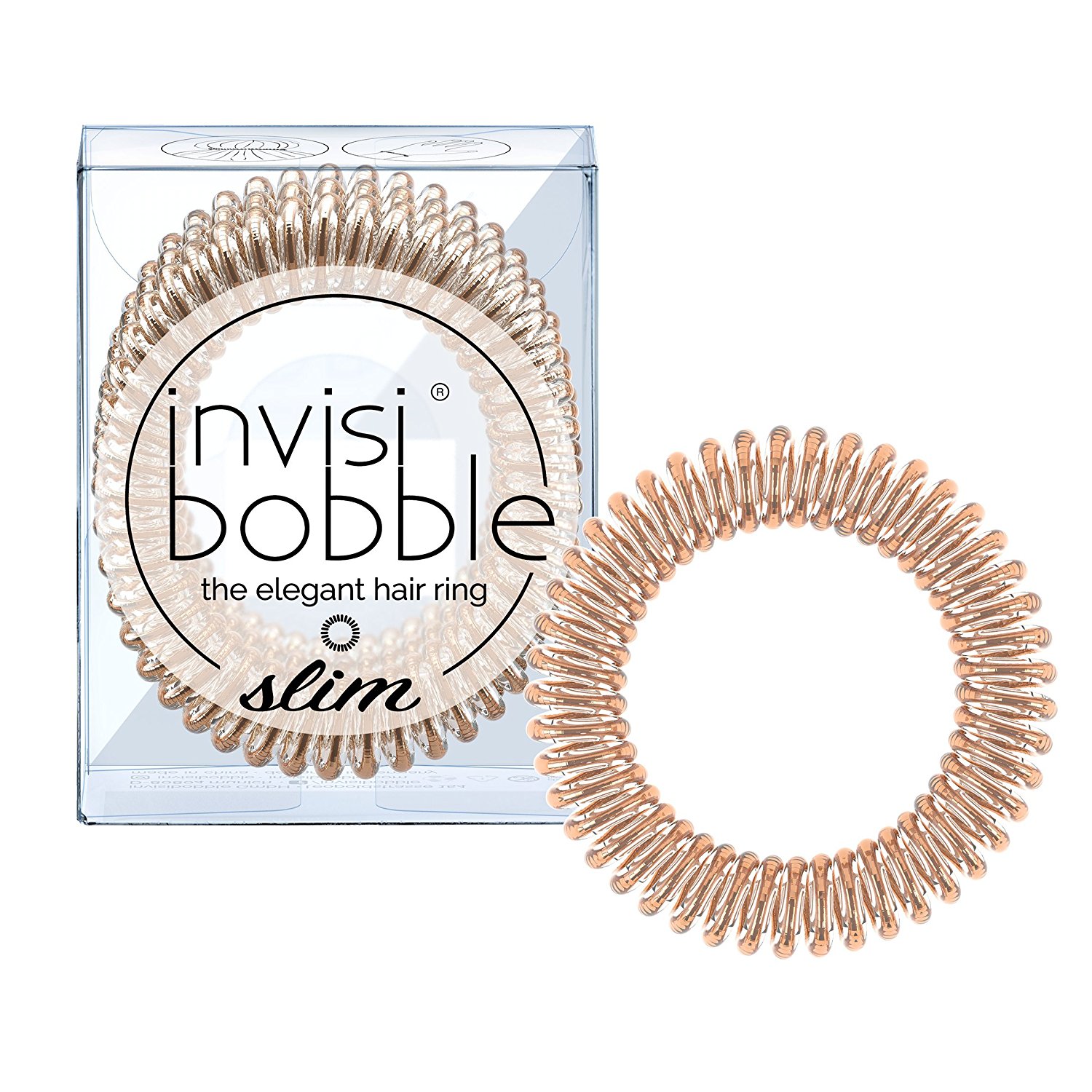 Invisibobble Elástico Cabelo Slim Bronze (x3 unidades)