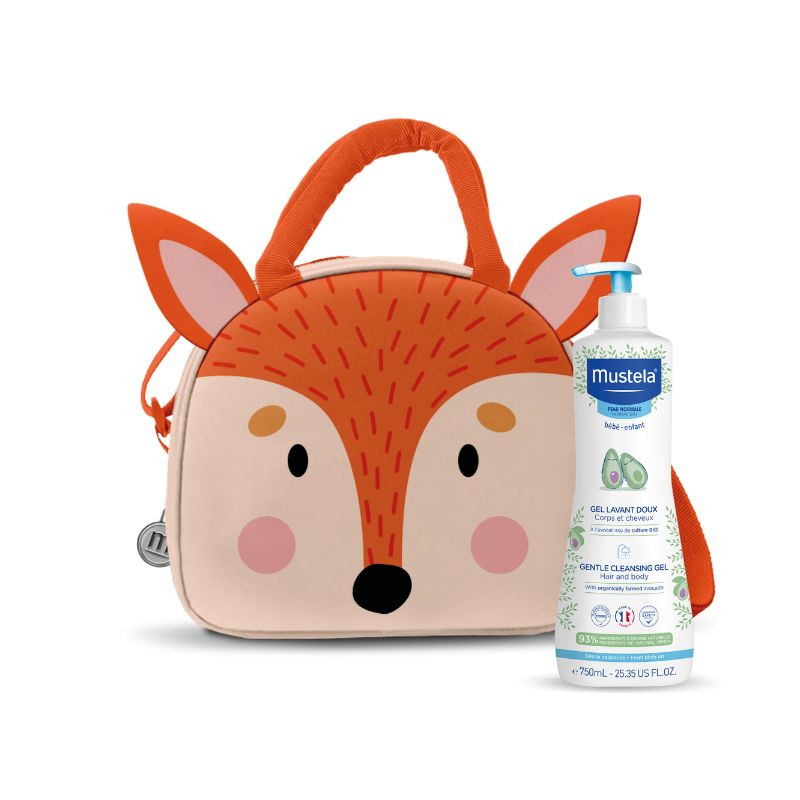Mustela Bebé Pele normal Gel Lavante - 750ml (Lancheira Raposa)