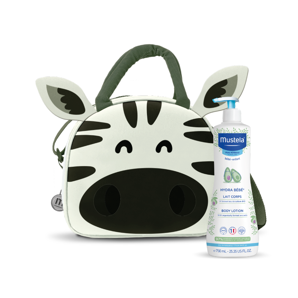 Mustela Bebé Pele normal Leite Hydra Corporal - 750ml (Lancheira Zebra)
