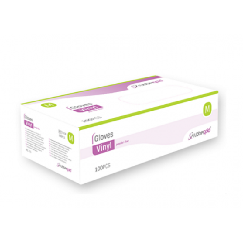 Rubbergold Luva Vinil sem Pó_ tamanho S (x100 unidades)