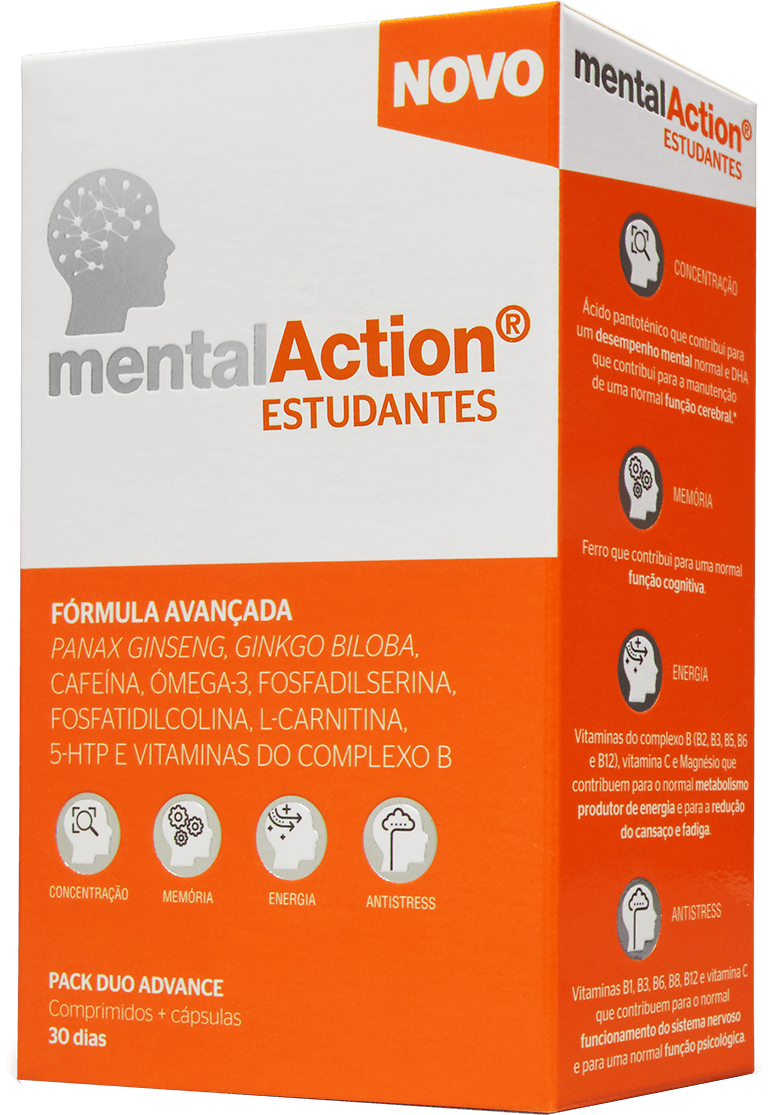 Mentalaction Estudantes Comprimidos (x30 unidades) + Cápsulas (x30 unidades)