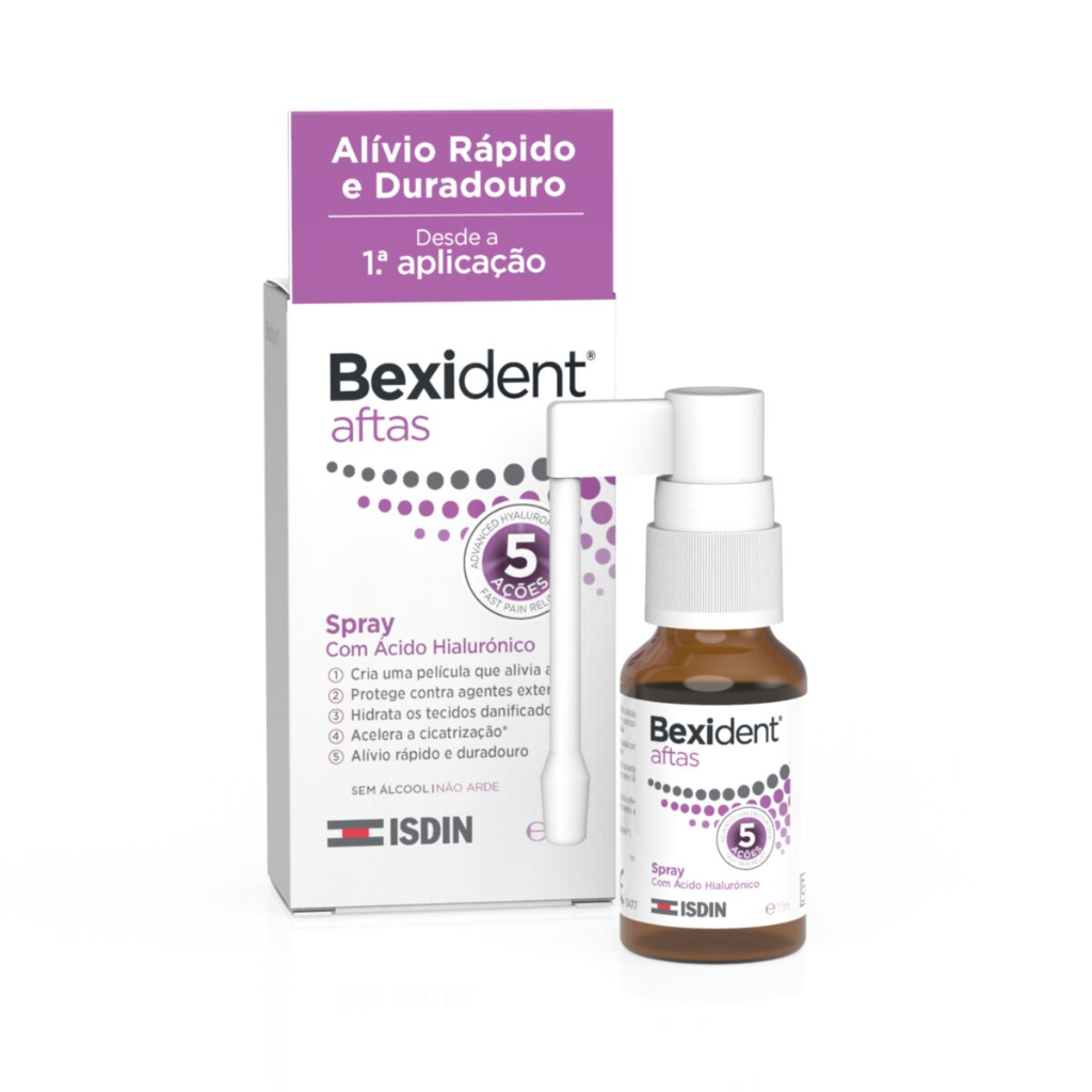ISDIN Bexident AFTAS 15ML - Spray com ácido hialurónico para aftas