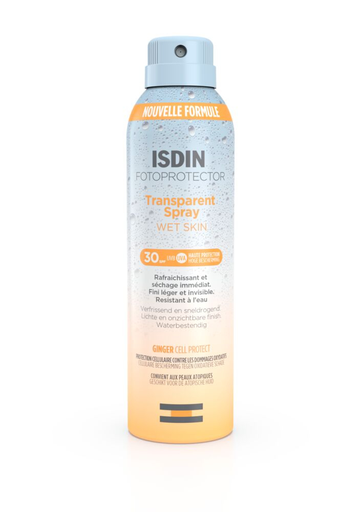 ISDIN Fotoprotector Transparent Spray WET SKIN SPF30 250ML - Protetor solar corporal