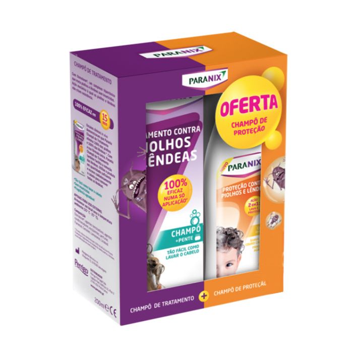Paranix Champô Tratamento - 200ml + Oferta Champô Proteção - 200ml