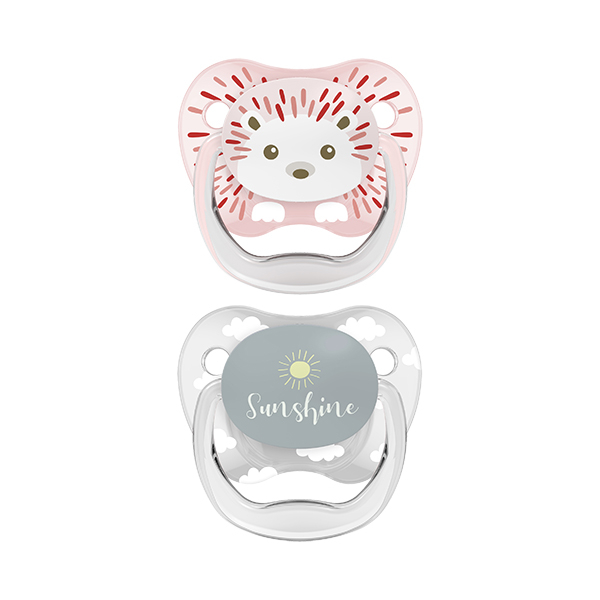 Dr Browns Prevent Chupeta Animais_ Girl_ Silicone_ 0-6meses (x2 unidades)