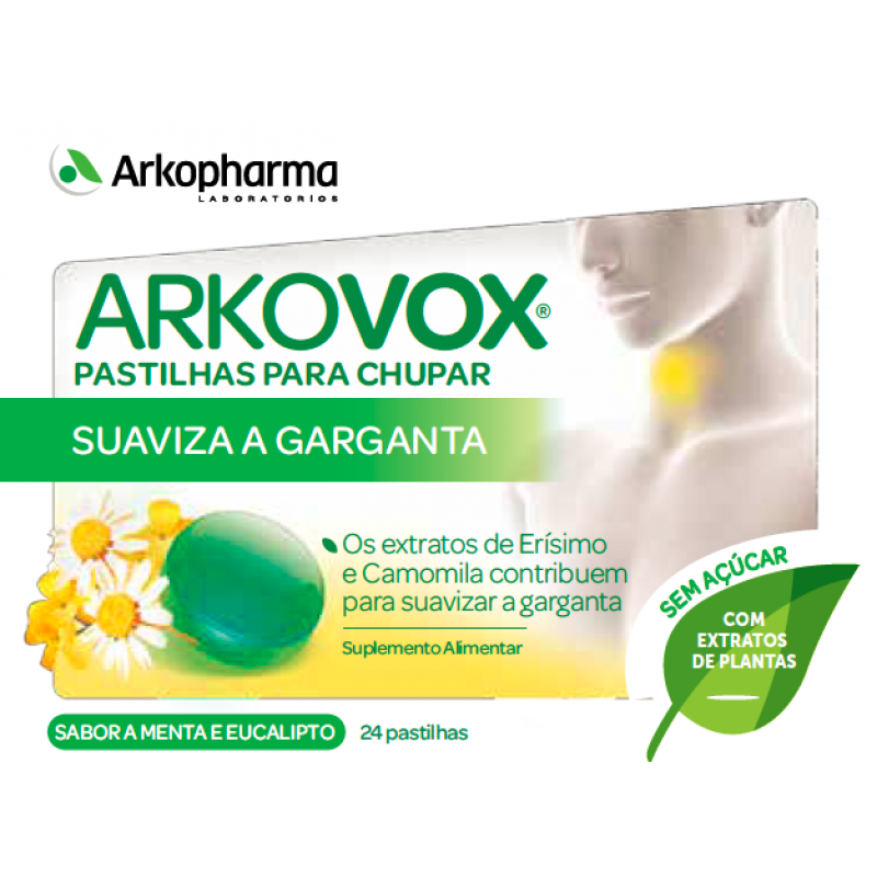 Arkovox Menta Eucalipto Pastilha (x24 unidades)
