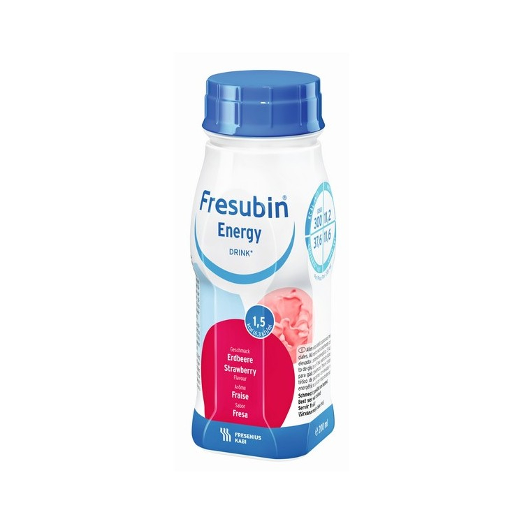 Fresubin Energy Drink MORANGO - 200 ml (x4 unidades)