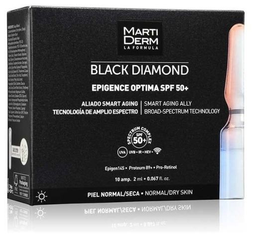 Martiderm Epigence Optima SPF50+  (x10 ampolas) - Black Diamond