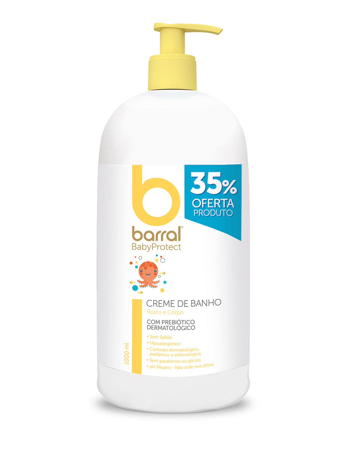 Barral Babyprotect Creme Banho - 1000ml
