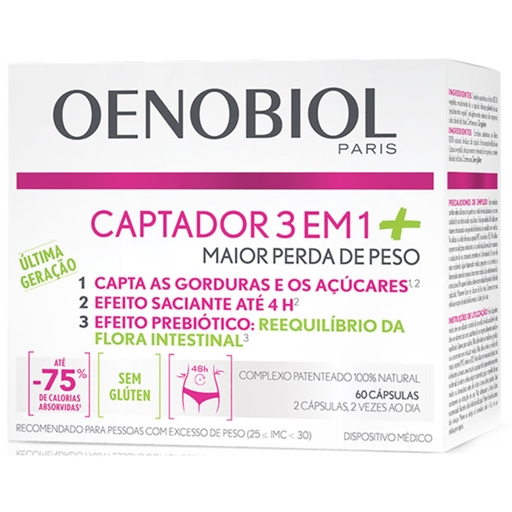 Oenobiol Captador 3 em 1 Cápsulas (x60 unidades)