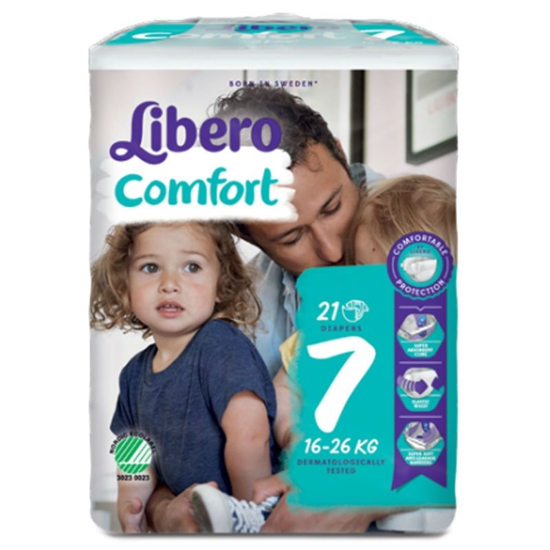Libero Comfort _ Tamanho 7_ Fraldas_ 16-26kg