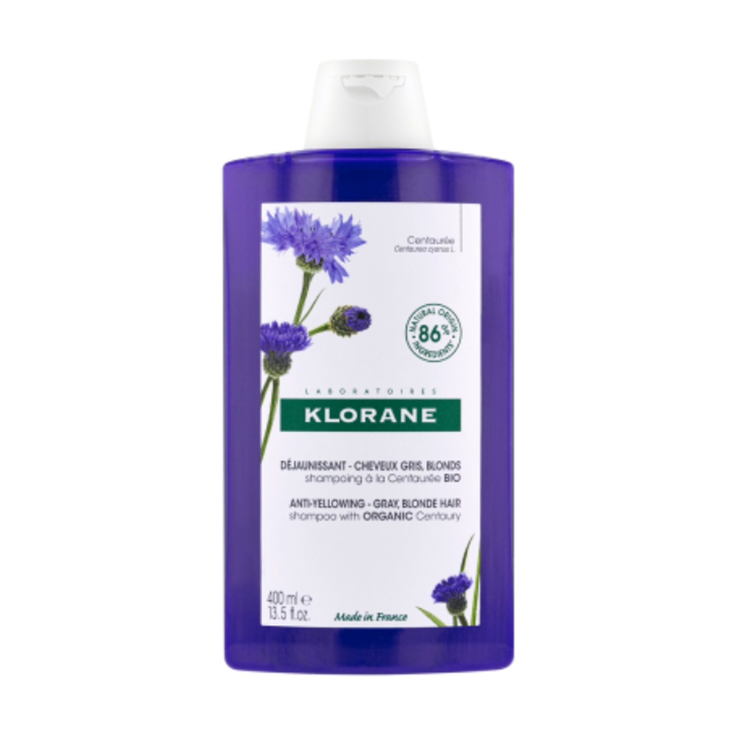 Klorane Capilar Champô Centaureas Azuis - 400ml