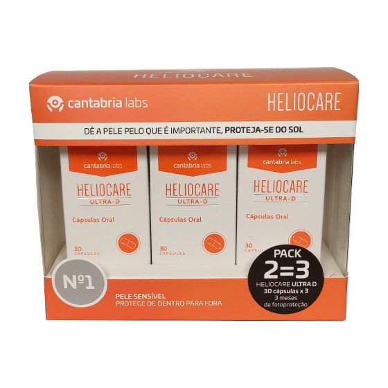 Heliocare Ultra D cápsulas  (3 embalagens x30 unidades)