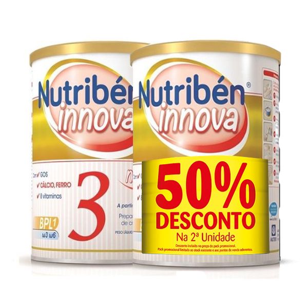 Nutriben Innova 3 Leite Crescimento -  800g (x2unidades) DESCONTO 50% 2ª unidade