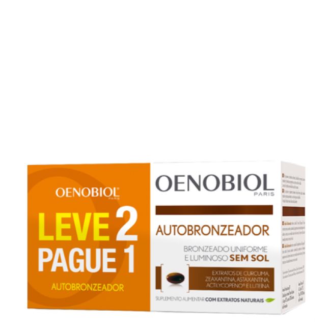 Oenobiol Autobronzeador Cápsulas (x30 Unidades) + Oferta 2ª Embalagem