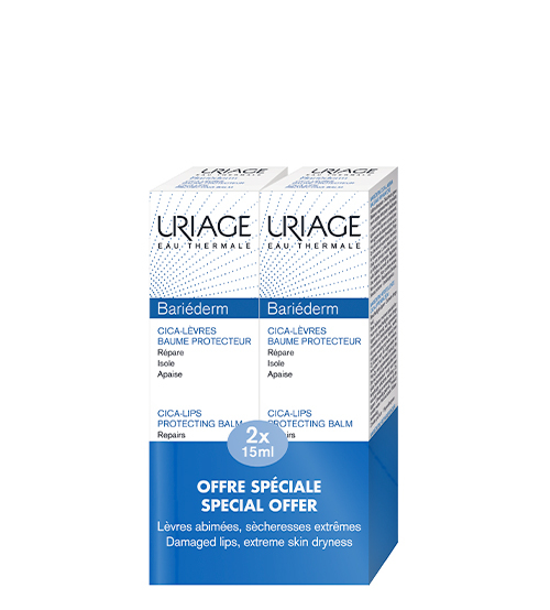 Uriage Bariéderm Duo Bálsamo labial 15 ml (x2 unidades)