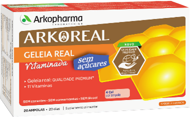 Arkoreal Geleia Vitaminada Ampolas Laranja Sem Açucar (x20 ampolas bebiveis)