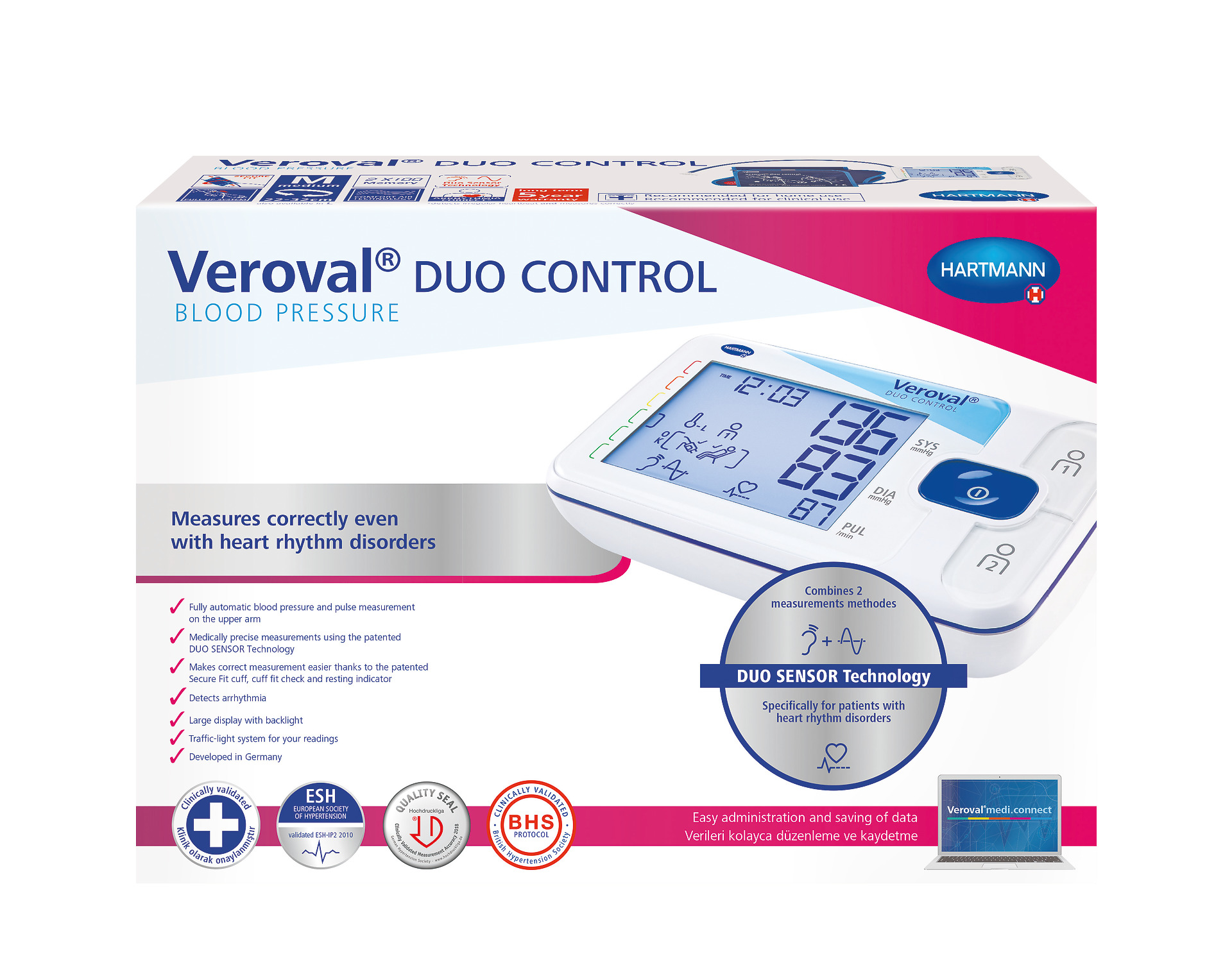 Veroval Duo Control Tensiómetro Braço