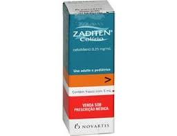 Zaditen, 0,25 mg/mL- 5 ml solução colirio