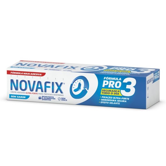 Novafix Pro3 Creme Adesivo Prótese  sem Sabor - 50g