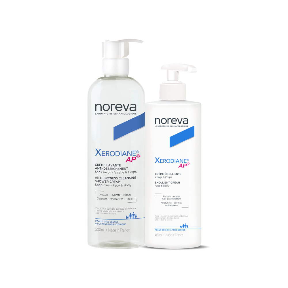 Noreva_Xerodiane Creme Emoliente - 400ml + Oferta Creme Lavante - 500ml