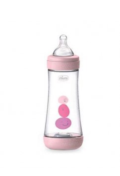 Chicco Biberão Perfect5_ Rosa_Fast_Silicone - 300ml