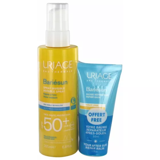 Uriage Bariésun Spray SPF50+ - 200ml + Oferta de Bálsamo reparador pós-solar - 50ml