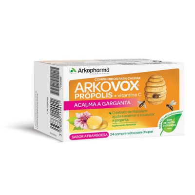 Arkovox Propolis+ Vitamina C Framboesa (x24 comprimidos)