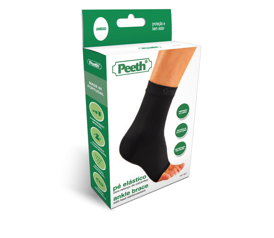 Peeth Pé Elástico (ref. N651)_ Preto_ Tamanho 2