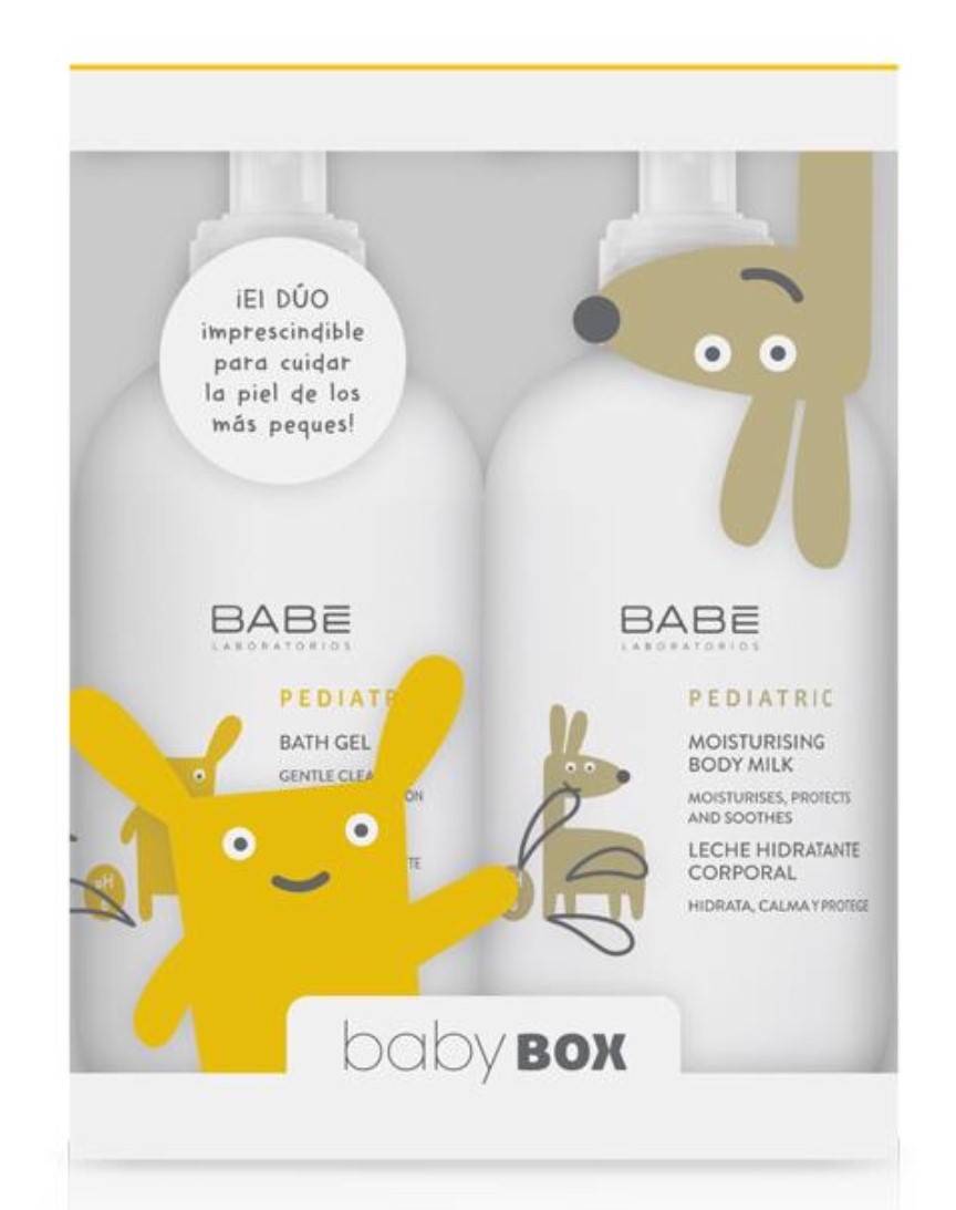 Babé babybox Pediátrico Gel banho - 500 ml + Leite hidratante corporal - 500 ml