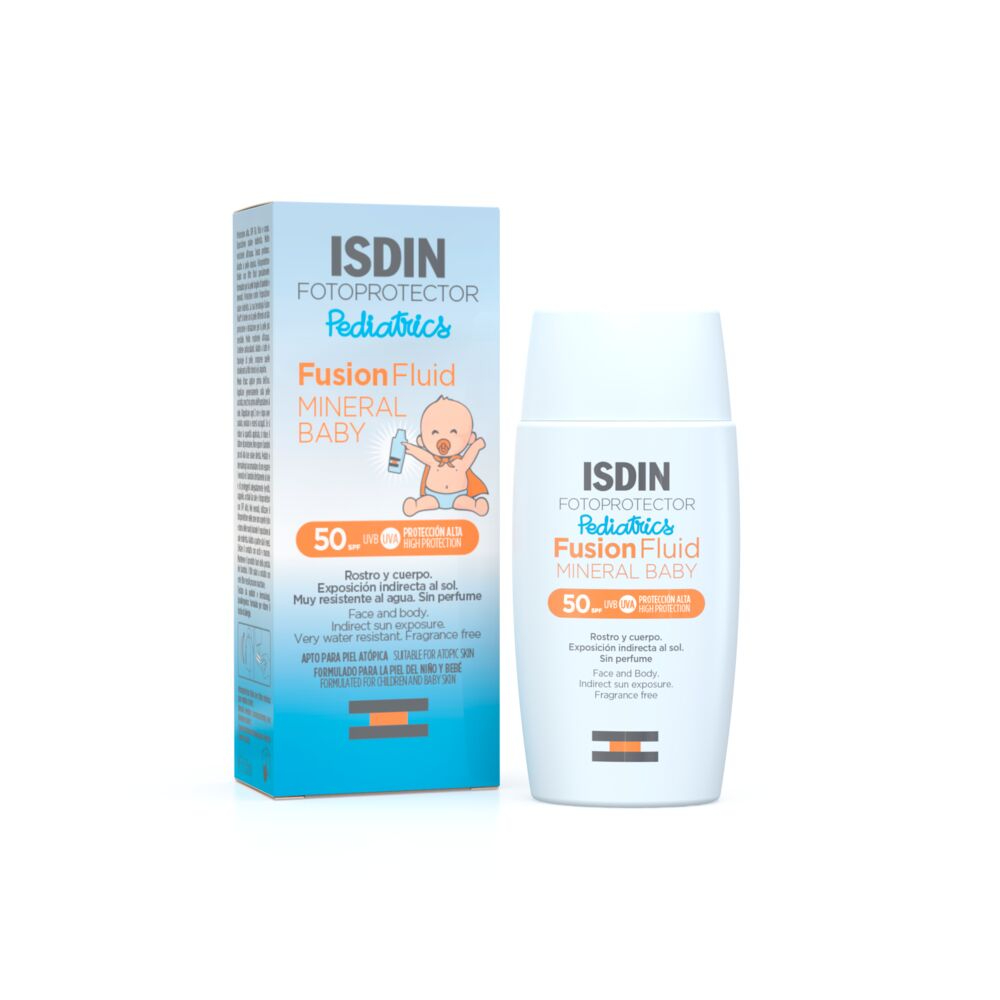 ISDIN Fotoprotector Fusion Fluid MINERAL BABY SPF50 50ML - Protetor solar facial para crianças