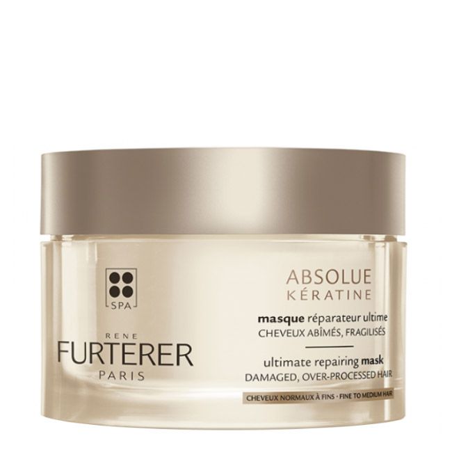 Rene Furterer Absolue Keratine Máscara Reparadora_ Cabelo normal fino- 200ml