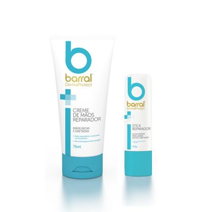 Barral DermaProtect Creme Mãos Reparador - 75ml + Oferta Stick Reparador Lábios - 4.8g