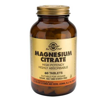 Magnésio citrato_Solgar (x 60 comprimidos)