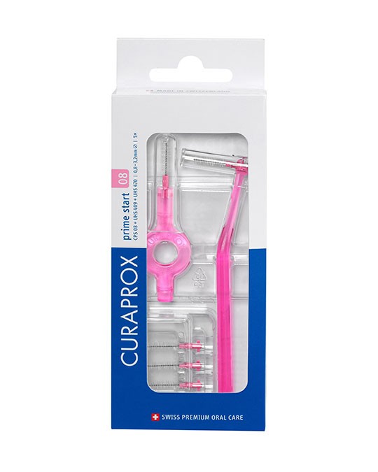 Curaprox Prime Plus Handy Kit Escovilhão interdental CPS 08 5 Unidade(s) com Cabo UHS 409